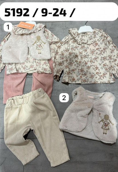 Костюм Тройка Для Девочки Baby Rose (9-12-18-24мес.)