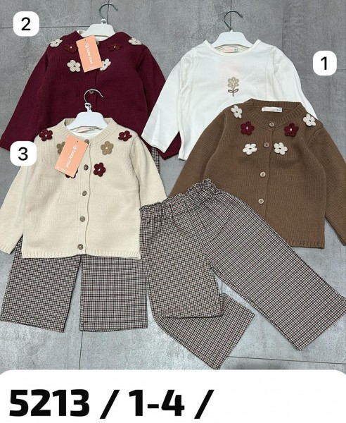Костюм Тройка Для Девочки Baby Rose (1-2-3-4лет) 