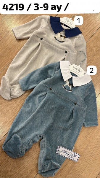 Велюровый Человечек Для Мальчика Jolly Joy (3-6-9мес.)