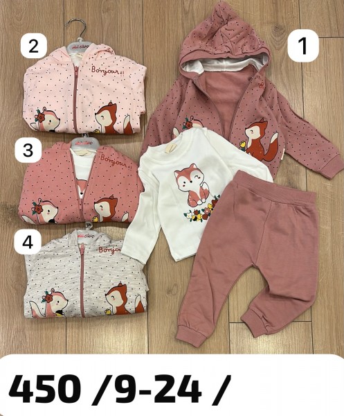 Костюм Тройка Для Девочки Mini Clup (9-12-18-24мес.)