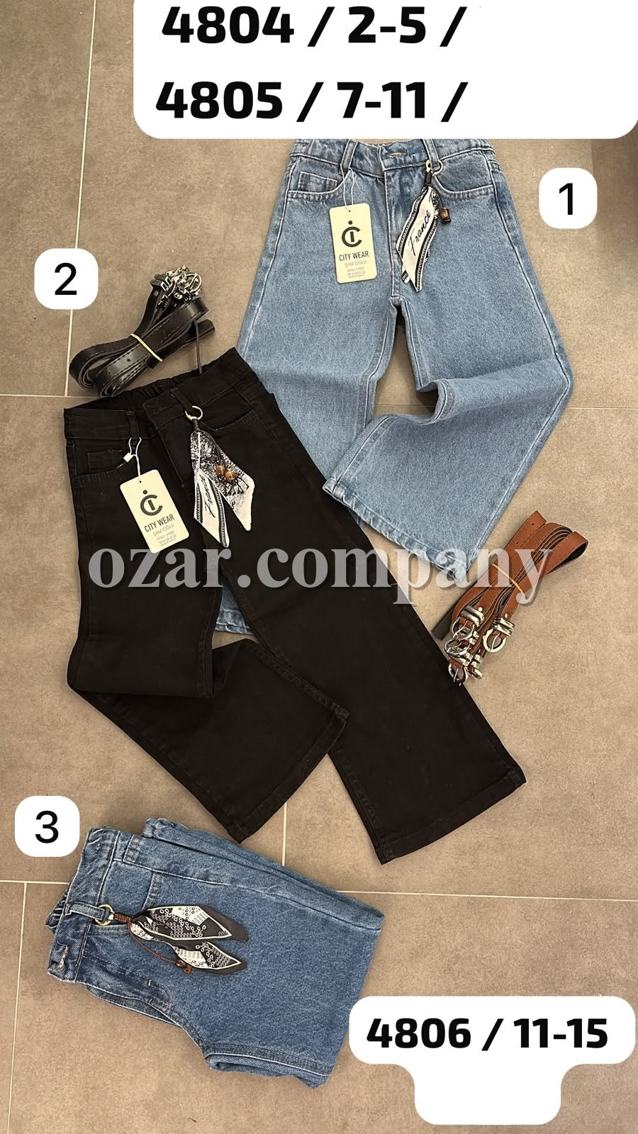 Джинсы Для Девочки City Wear (7-8-9-10-11лет)