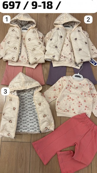 Костюм Тройка Для Девочки Babyhi (9-12-18мес.)