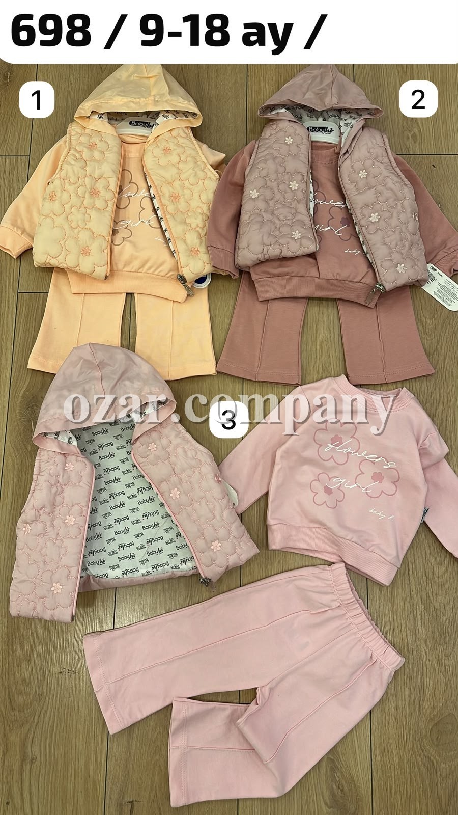 Костюм Тройка Для Девочки Babyhi (9-12-18мес.)