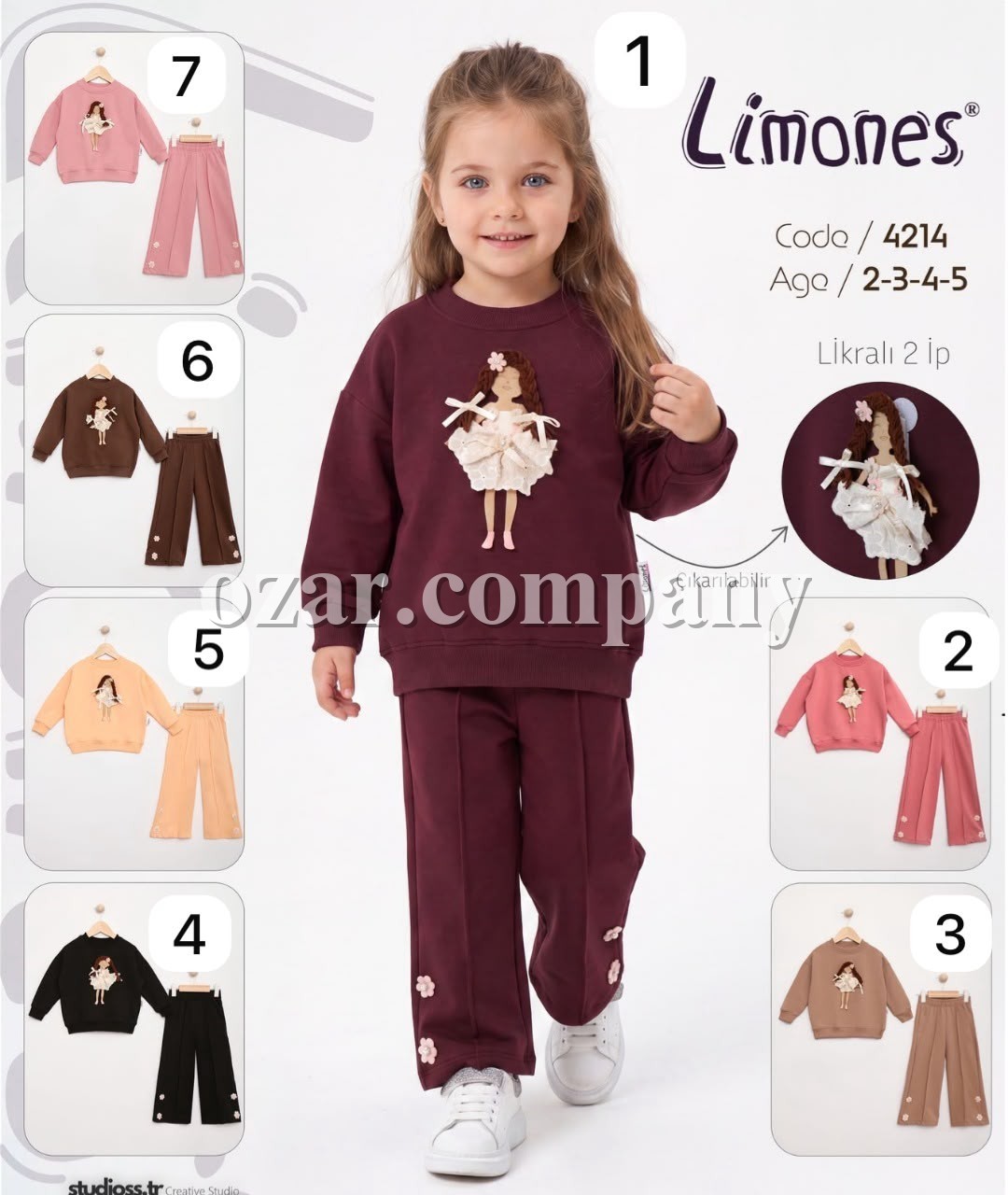 Костюм Двунитка Для Девочки Limones (2-3-4-5лет)