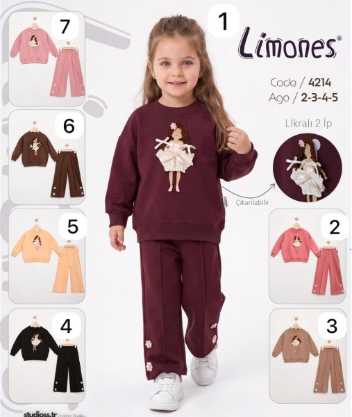 Костюм Двунитка Для Девочки Limones (2-3-4-5лет)