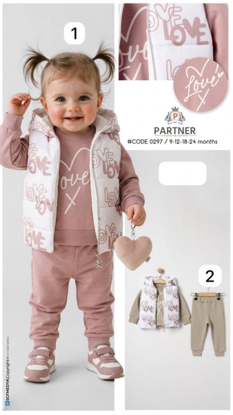 Костюм Тройка Для Девочки Partner (9-12-18-24мес.)