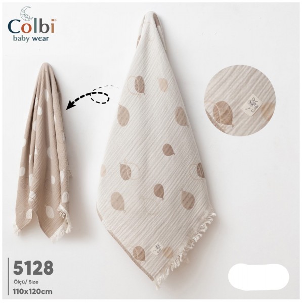 Муслиновая Пелёнка Для Новорождённых Colbi Baby (110*120см)
