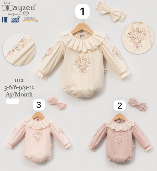 Бодик Для Девочки Cayzen (3-6/6-9/9-12мес.)