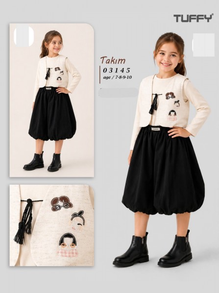 Костюм Тройка Для Девочки Tuffy (7-8-9-10лет) 
