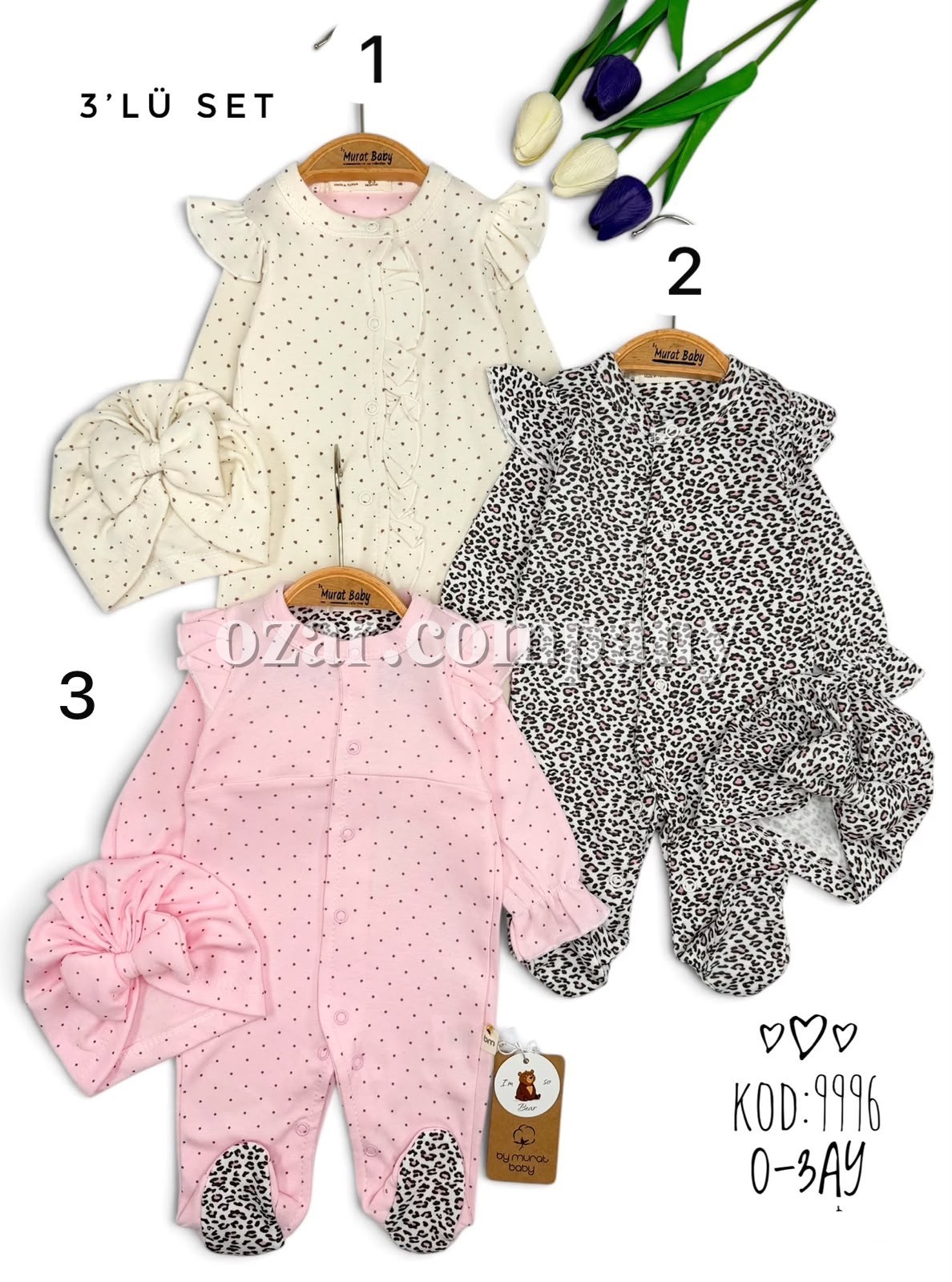 Комплект Человечков Для Девочки Murat Baby (0-3мес.) 