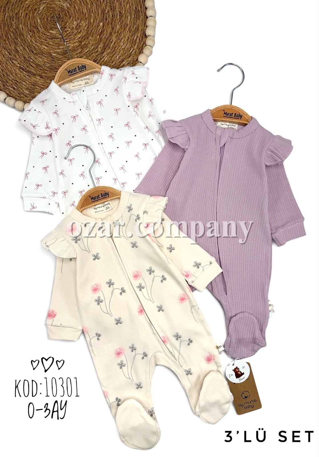 Комплект Человечков Для Девочки Murat Baby (0-3мес.) 
