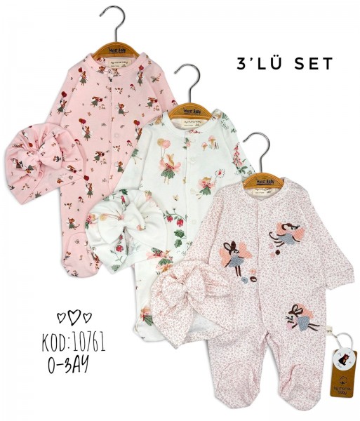 Комплект Человечков Для Девочки Murat Baby (0-3мес.) 