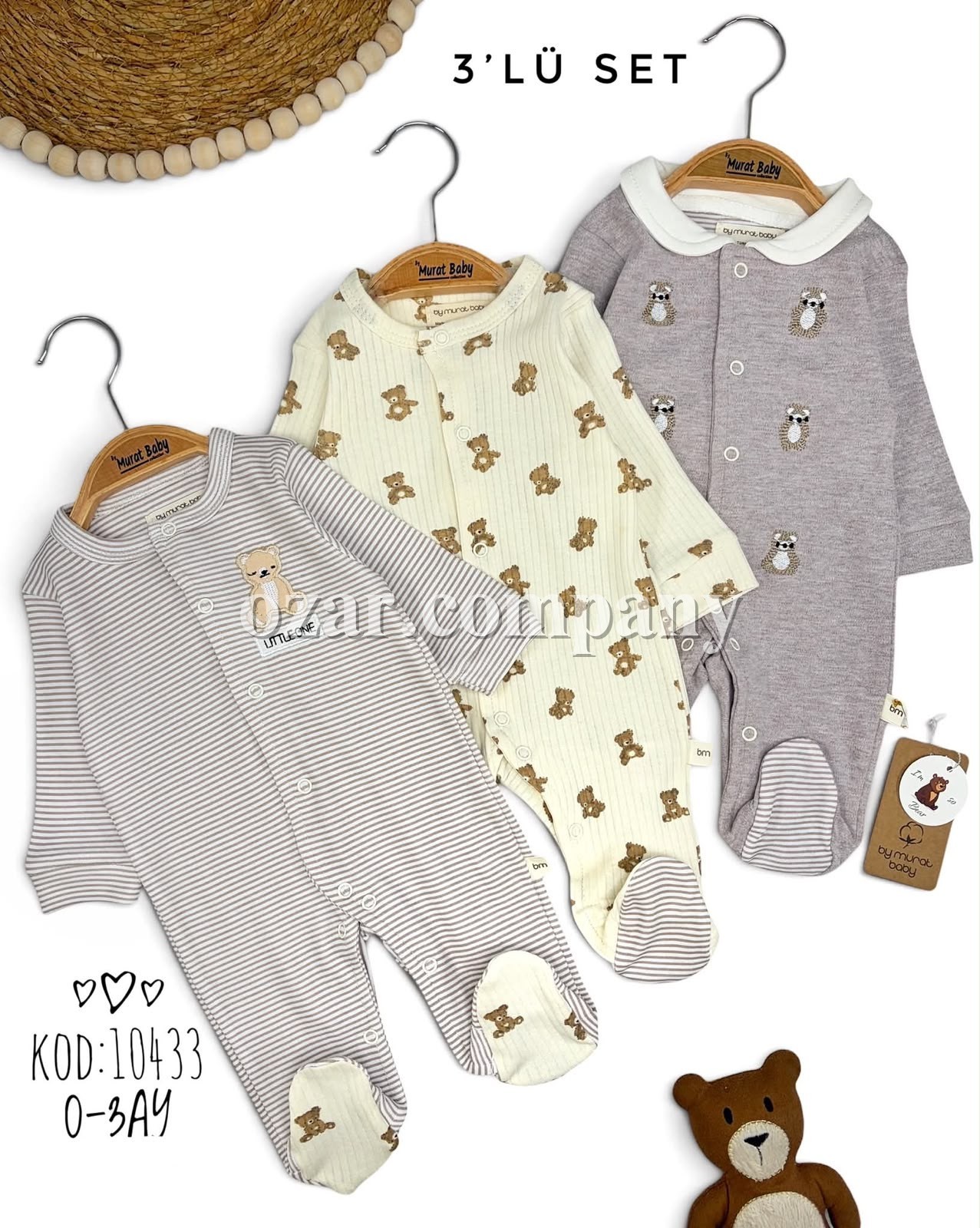 Комплект Человечков Для Мальчика Murat Baby (0-3мес.) 