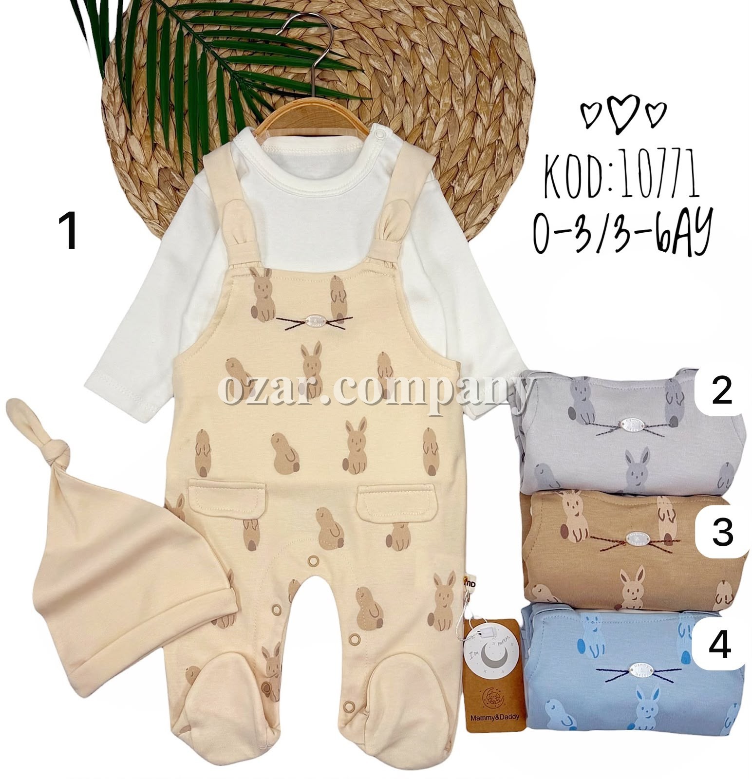 Комплект Для Новорождённых Mammy Daddy (0-3/3-6мес.) 