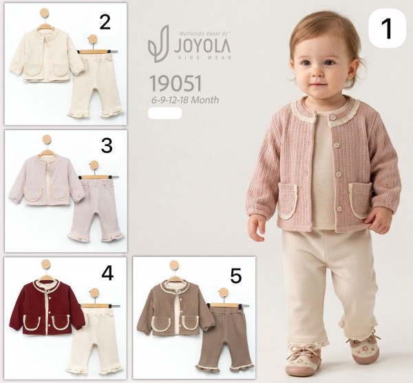 Костюм Тройка Для Девочки Joyola (6-9-12-18мес.)