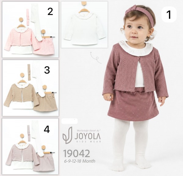 Костюм Тройка Для Девочки Joyola (6-9-12-18мес.)