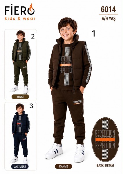 Костюм Тройка Для Мальчика Fiero (6-7-8-9лет) 