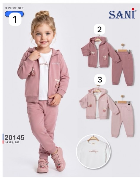 Костюм Тройка Для Девочки Sani (1-2-3-4лет) 