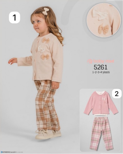 Костюм Тройка Для Девочки Baby Rose (1-2-3-4лет) 