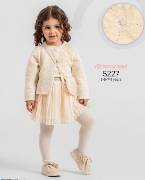Костюм Тройка Для Девочки Baby Rose (5-6-7-8лет) 