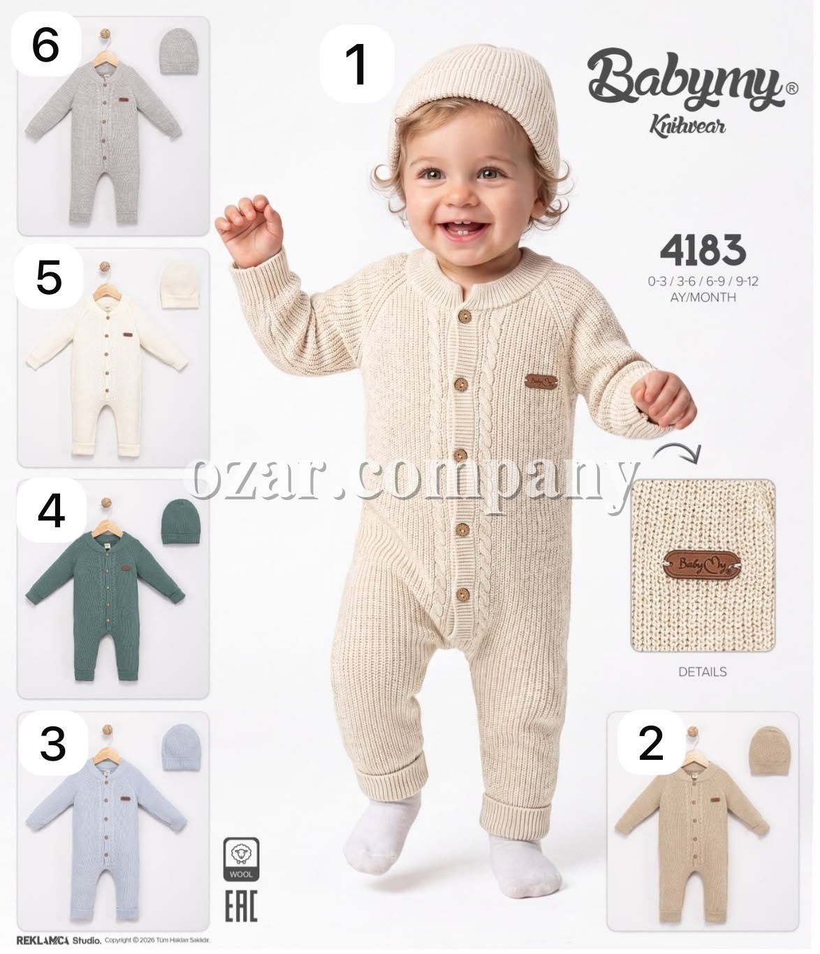 Человечек Для Новорождённых Babymy (0-3/3-6/6-9/9-12мес.)
