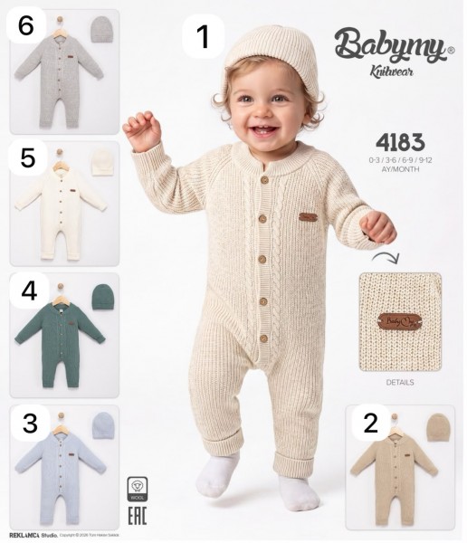 Человечек Для Новорождённых Babymy (0-3/3-6/6-9/9-12мес.)