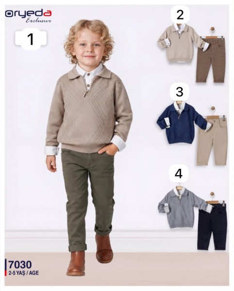 Костюм Тройка Для Мальчика Oryeda (2-3-4-5лет)