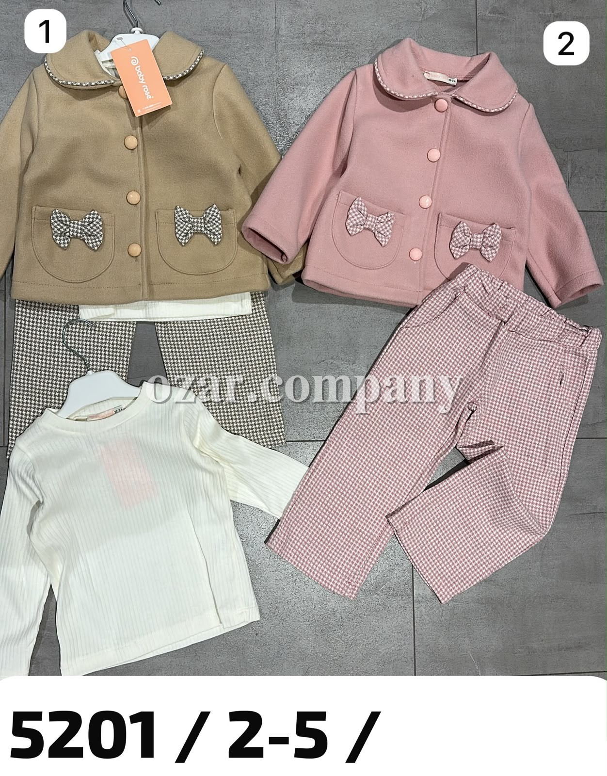 Костюм Тройка Для Девочки Baby Rose (2-3-4-5лет)