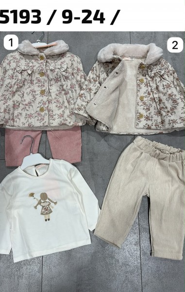 Костюм Тройка Для Девочки Baby Rose (9-12-18-24мес.)