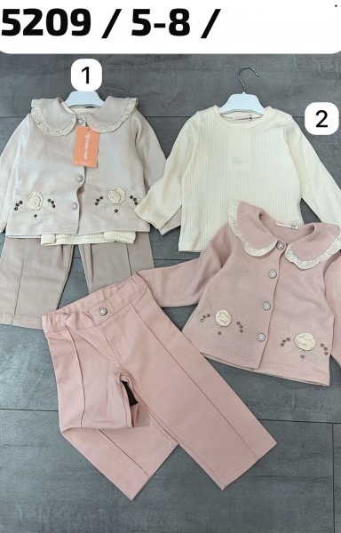 Костюм Тройка Для Девочки Baby Rose (5-6-7-8лет) 