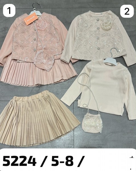Костюм Тройка Для Девочки Baby Rose (5-6-7-8лет) 