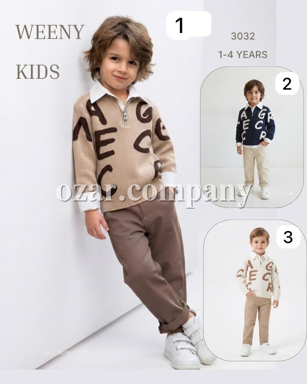 Костюм Тройка Для Мальчика Weeny Kids (1-2-3-4лет) 