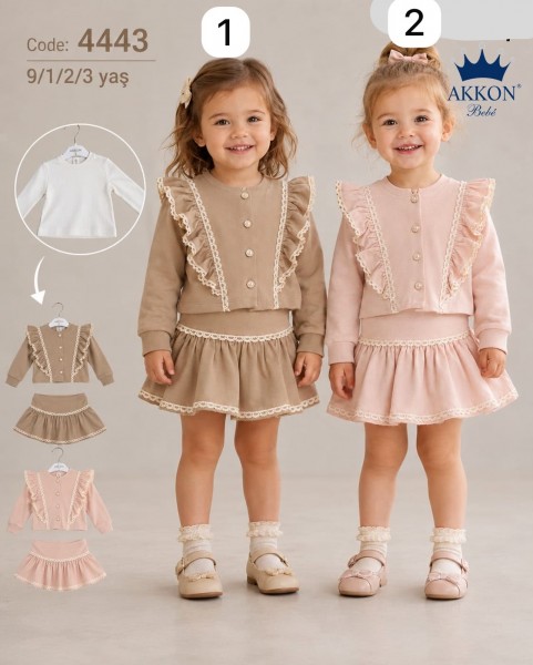 Костюм Тройка Для Девочки Akkon (9-12-24-36мес.)