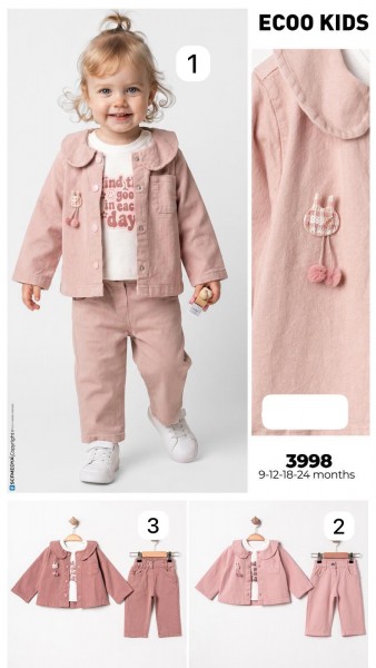 Костюм Тройка Для Девочки Ecoo Kids (9-12-18-24мес.)