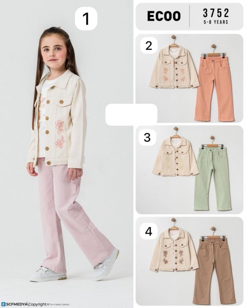 Костюм Тройка Для Девочки Ecoo Kids (5-6-7-8лет) 