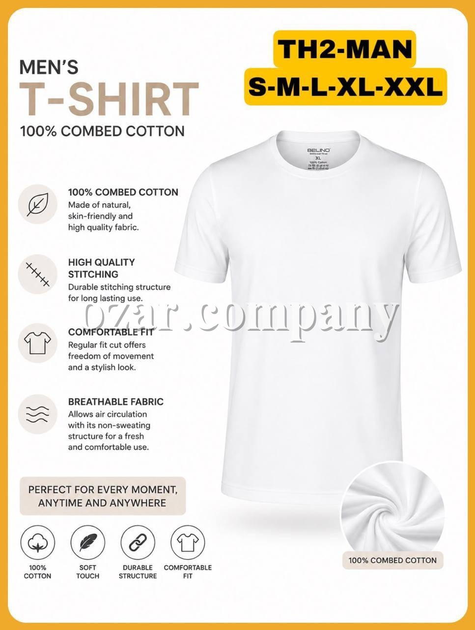 Футболка Мужская Belino (S/M/L/XL/2XL)