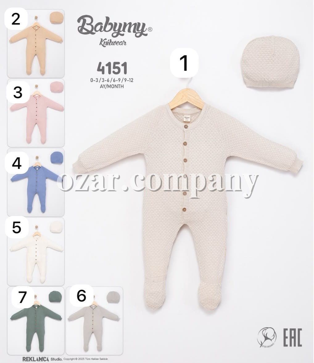Человечек Для Новорождённых Babymy (0-3/3-6/6-9/9-12мес.)