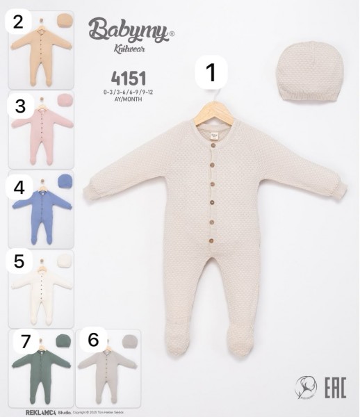 Человечек Для Новорождённых Babymy (0-3/3-6/6-9/9-12мес.)