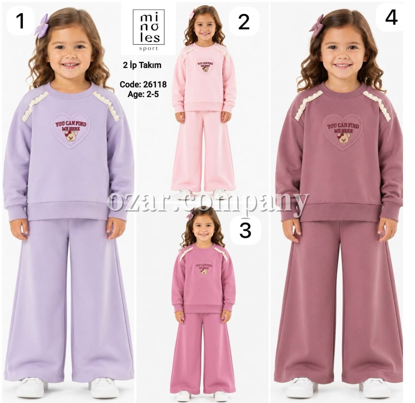 Костюм Двунитка Для Девочки Minoles (2-3-4-5лет)