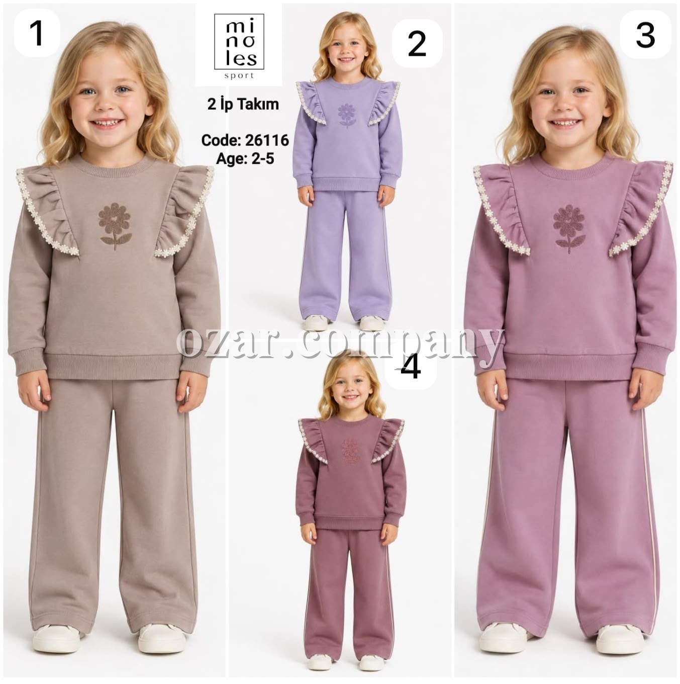 Костюм Двунитка Для Девочки Minoles (2-3-4-5лет)