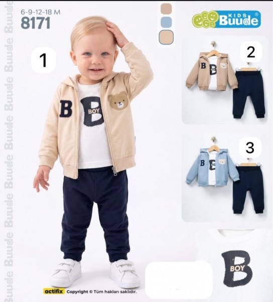 Костюм Тройка Для Мальчика Buude Kids (6-9-12-18мес.)