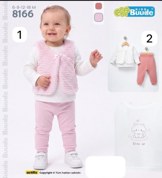 Костюм Тройка Для Девочки Buude Kids (6-9-12-18мес.)