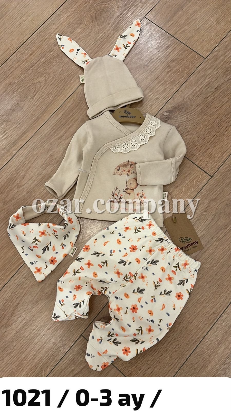 Комплект Для Девочки Zeyubaby  (0-3мес.)