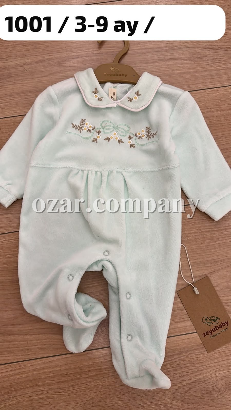 Велюровый Человечек Для Девочки Zeyubaby (3-6-9мес.)