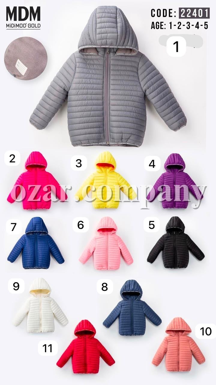 Демисезонная Куртка Детская MDM (1-2-3-4-5лет) 