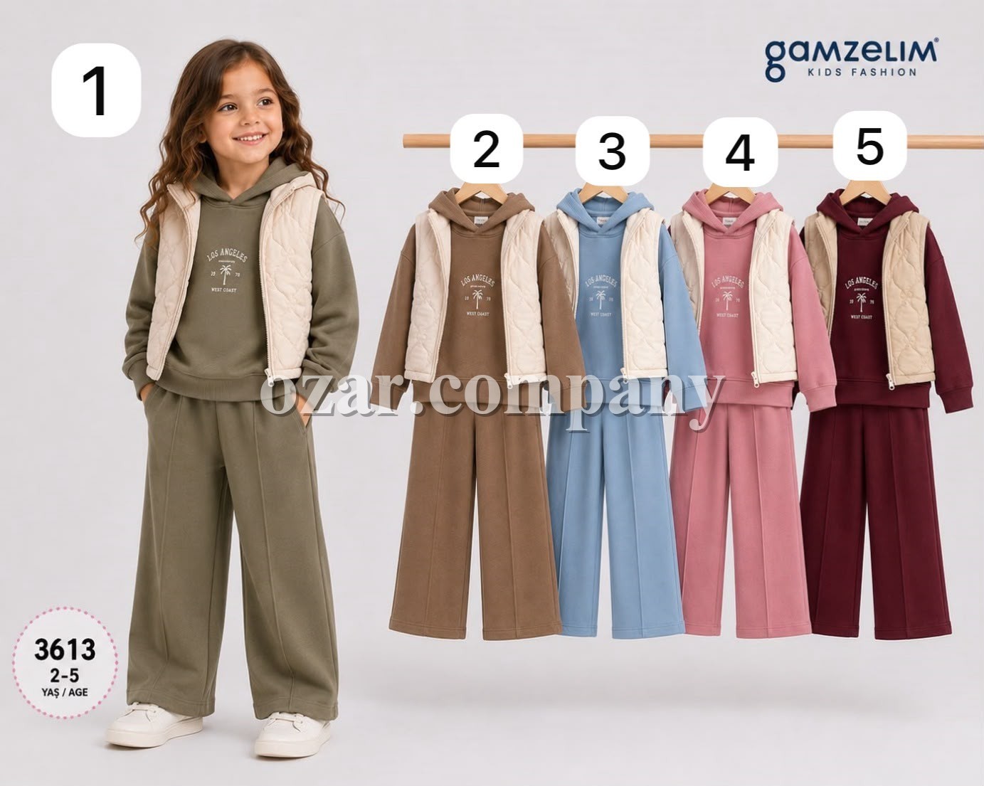 Костюм Тройка Для Девочки Gamzelim (2-3-4-5лет)