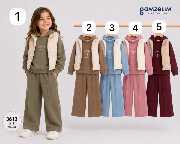 Костюм Тройка Для Девочки Gamzelim (2-3-4-5лет)