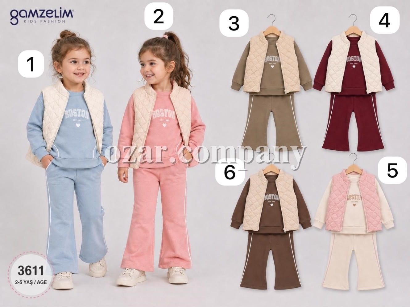 Костюм Тройка Для Девочки Gamzelim (2-3-4-5лет)