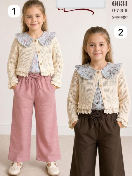 Костюм Тройка Для Девочки Cocoland (6-7-8-9лет)